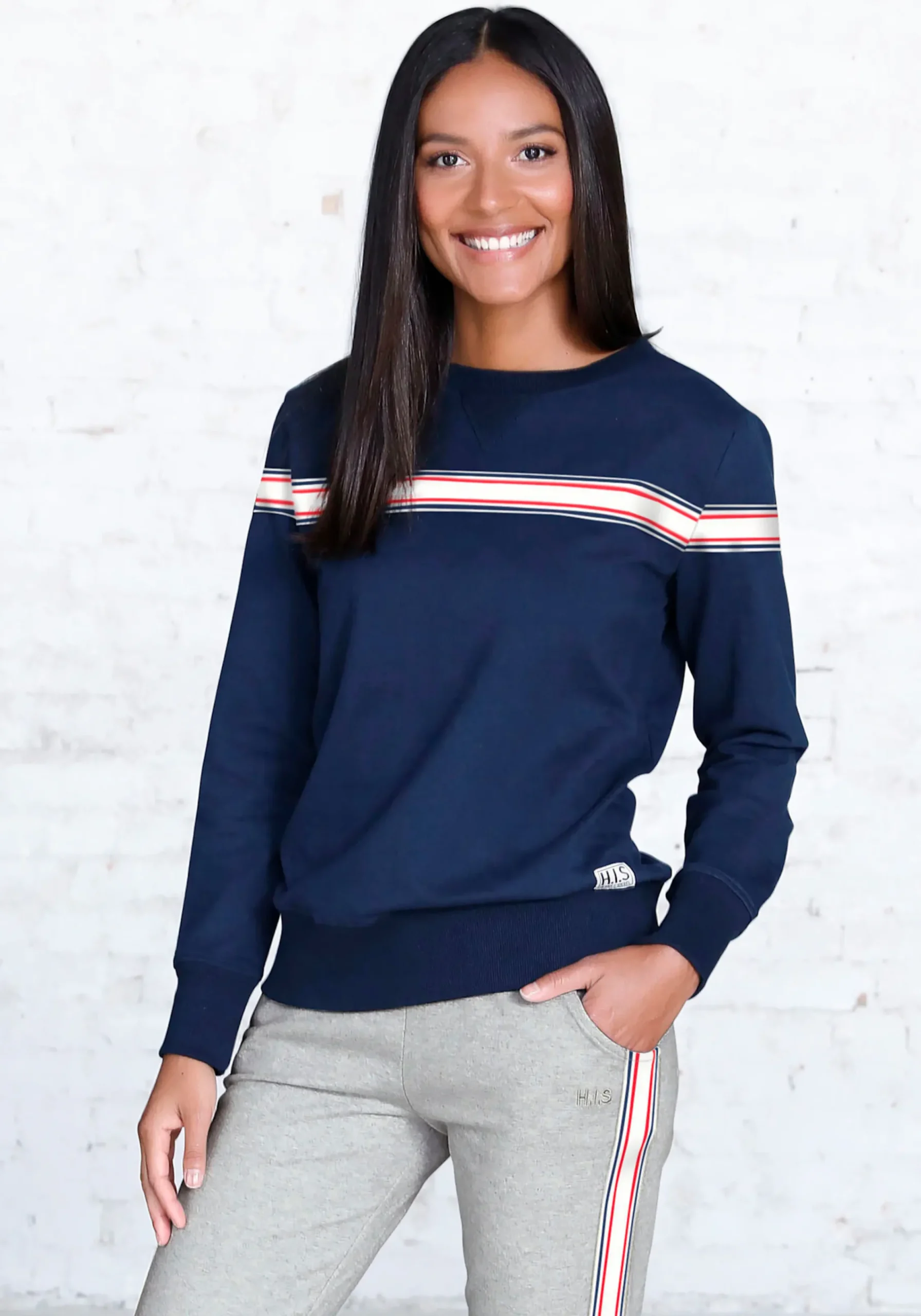 Homewear|H.I.S Sweatshirt marine