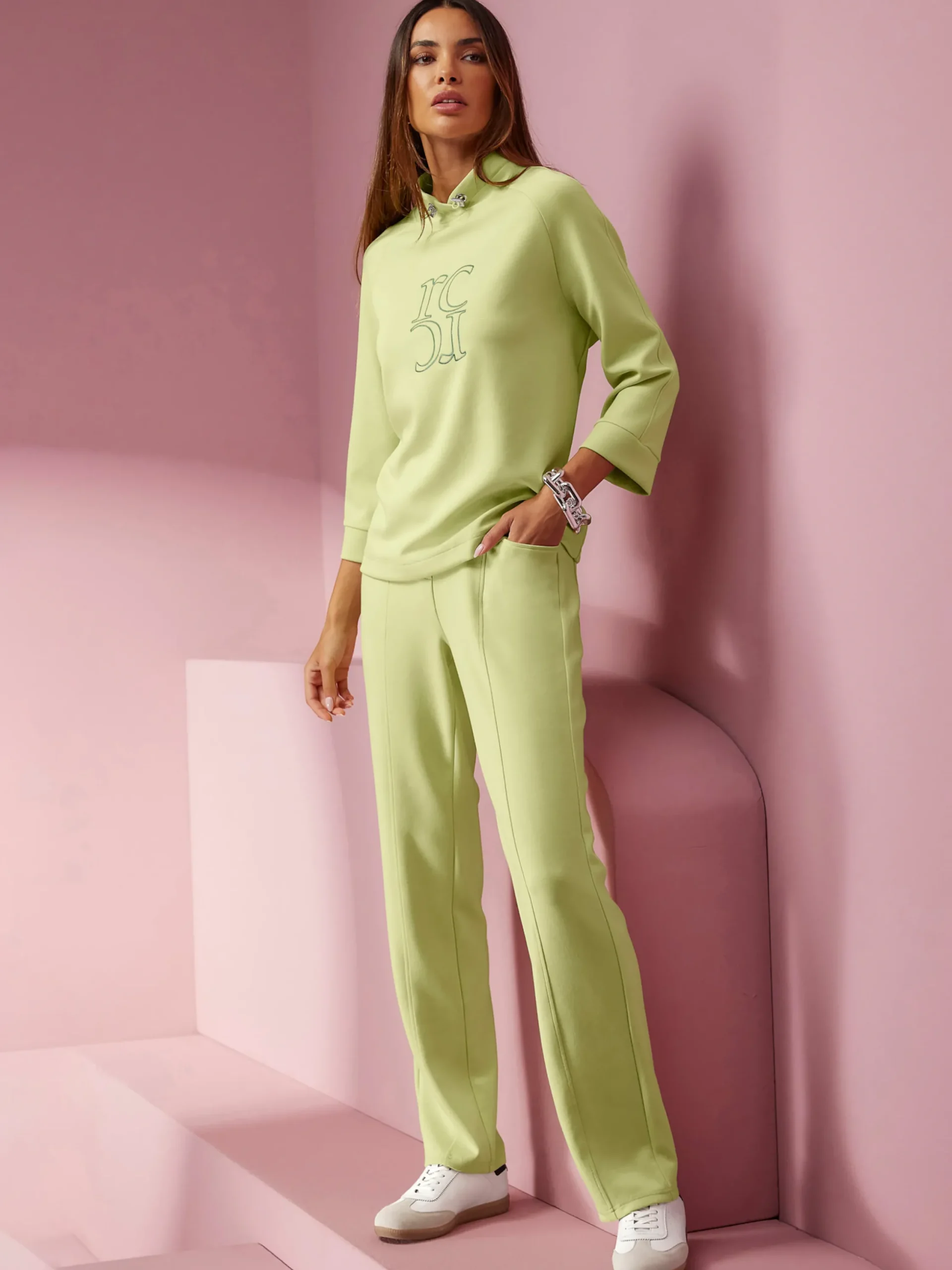 Pullover|Shirts|heine Sweatshirt pistazie