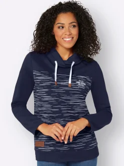 Shirts| Sweatshirt marine-bedruckt