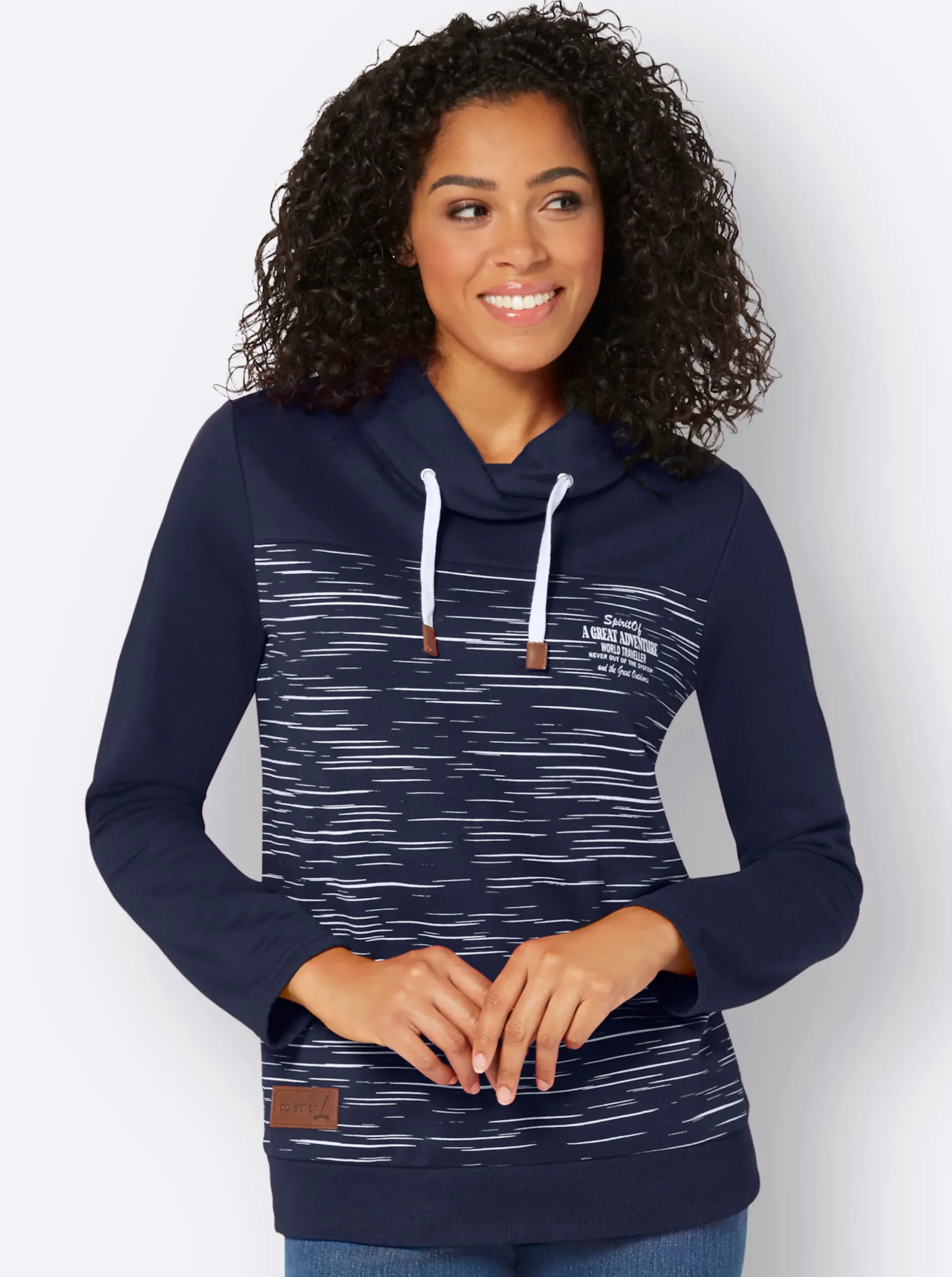 Shirts| Sweatshirt marine-bedruckt