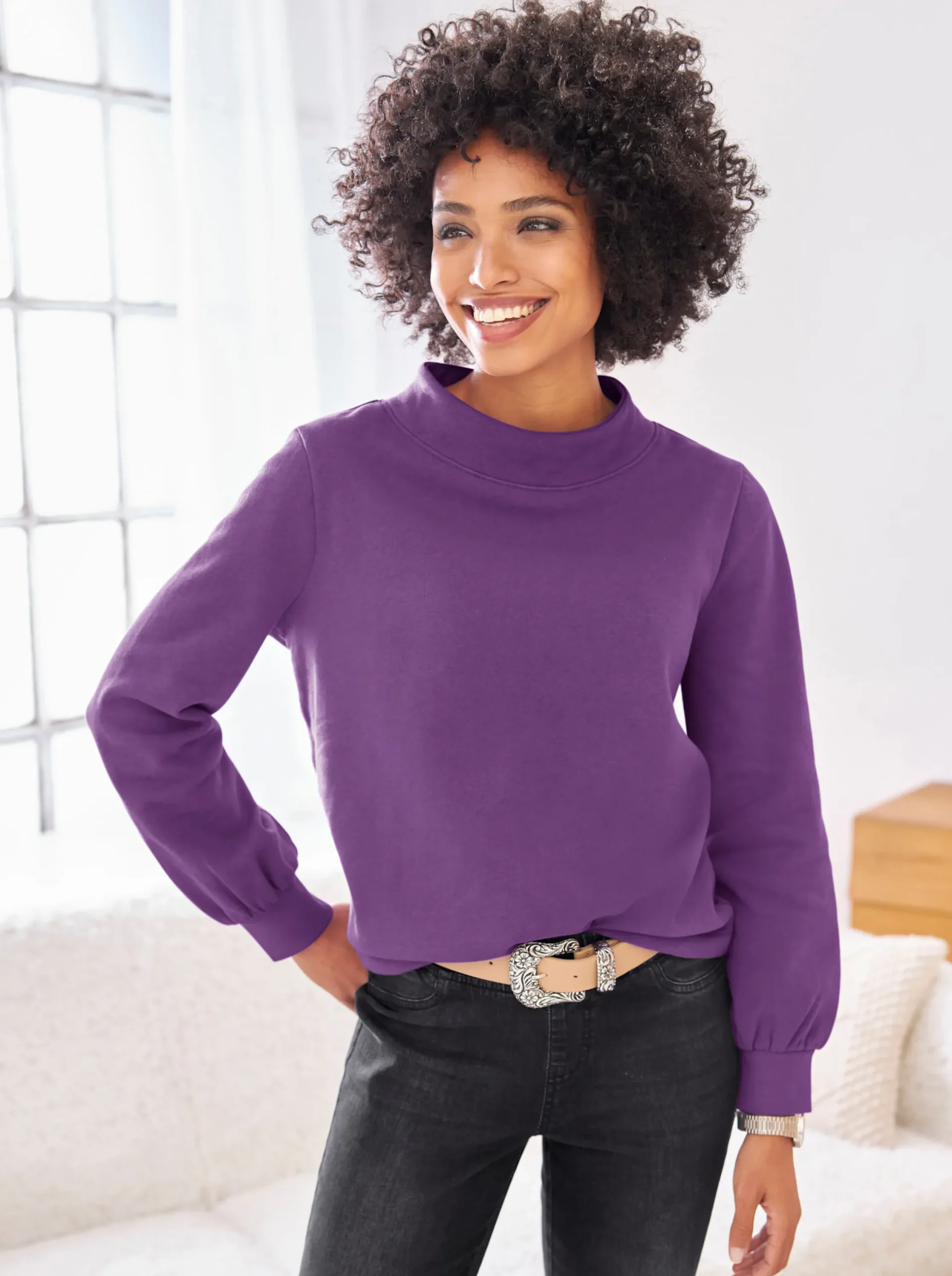 Pullover|heine Sweatshirt lila