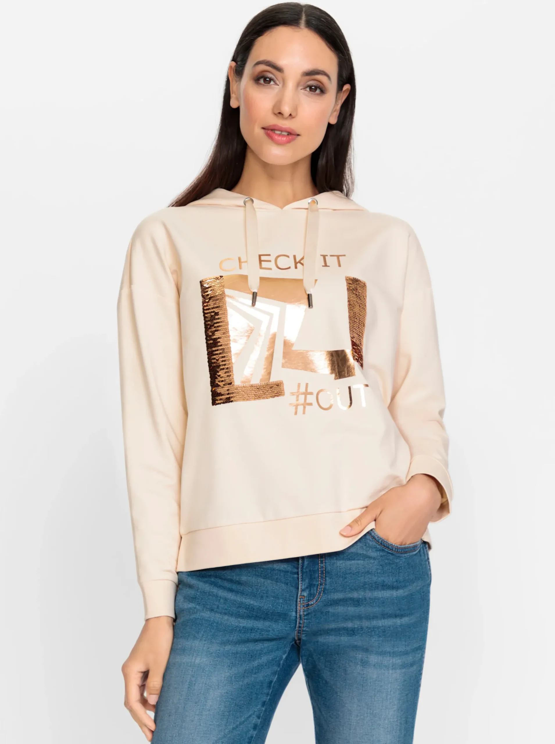Pullover|heine Sweatshirt elfenbein