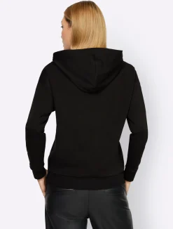 Pullover|heine Sweatshirt schwarz-bedruckt