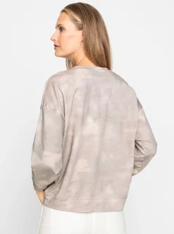 Pullover|heine Sweatshirt in elastischer Qualität ecru-sand-bedruckt