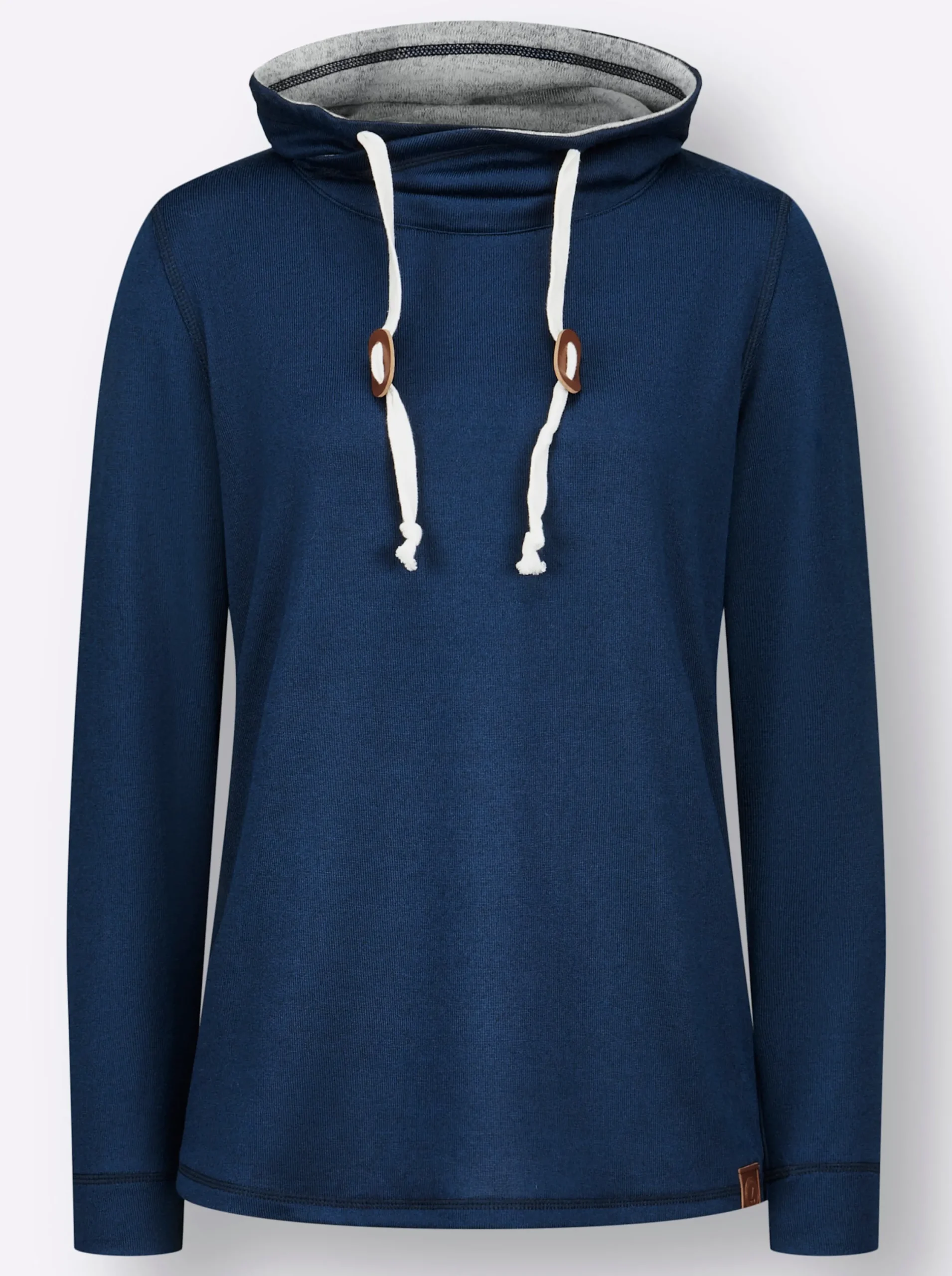 Shirts| Sweatshirt in Melange-Optik dunkelblau