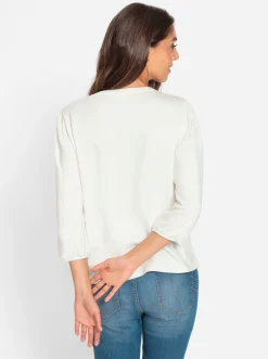 Pullover|heine Sweatshirt in Viskose-Stretch-Qualität ecru