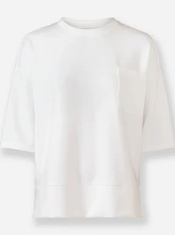 Pullover|heine Sweatshirt mit aufgesetzter Tasche weiß