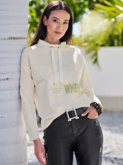 Shirts|heine Sweatshirt mit 3D-Print champagner