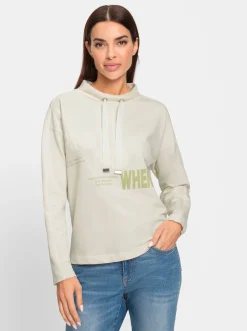 Shirts|heine Sweatshirt mit 3D-Print champagner