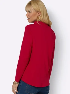 Pullover| Sweatshirt mit grafischem Druck rot