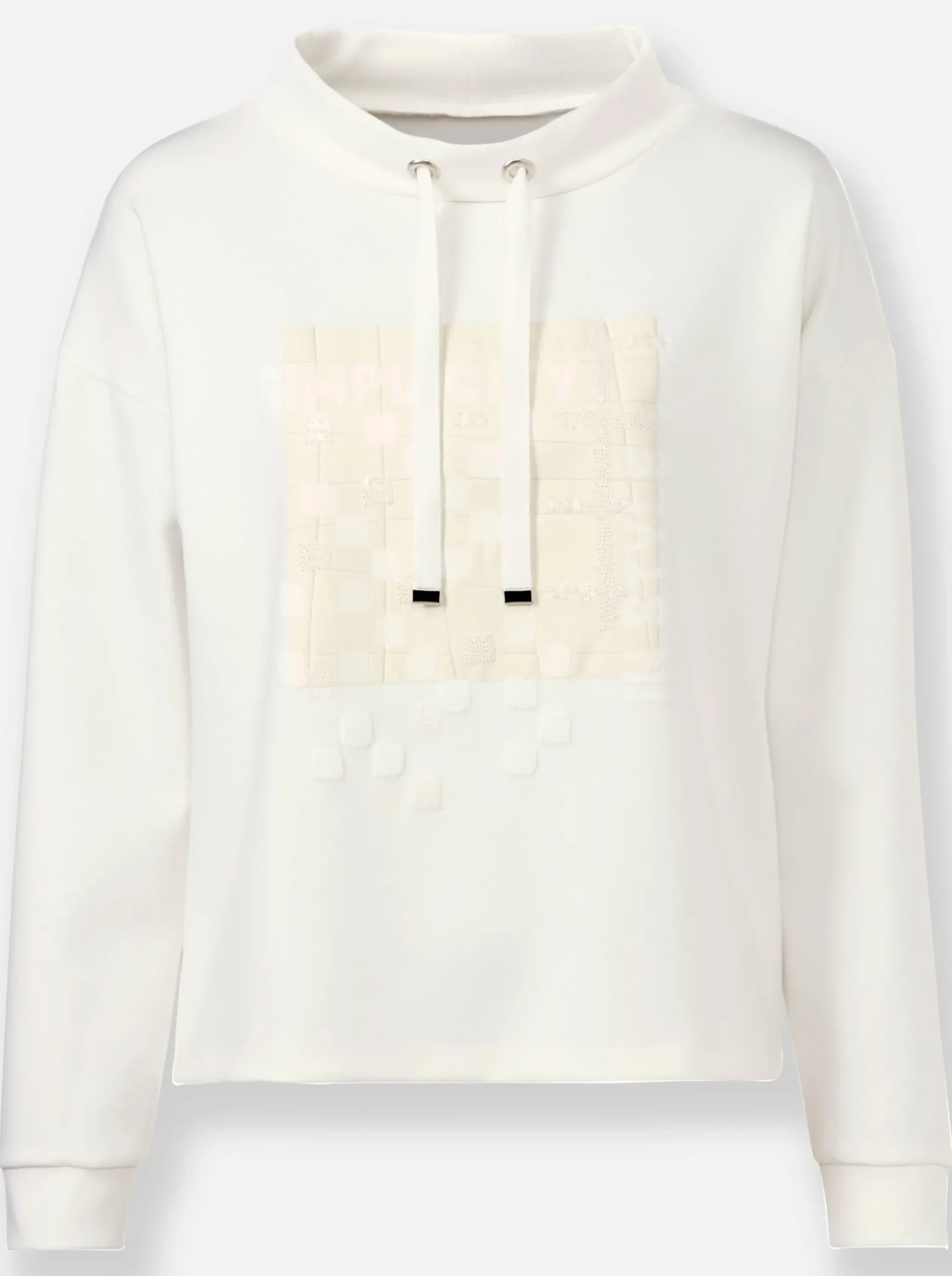 Pullover|heine Sweatshirt mit Pailletten ecru