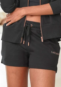 Hosen|LASCANA Sweatshorts schwarz