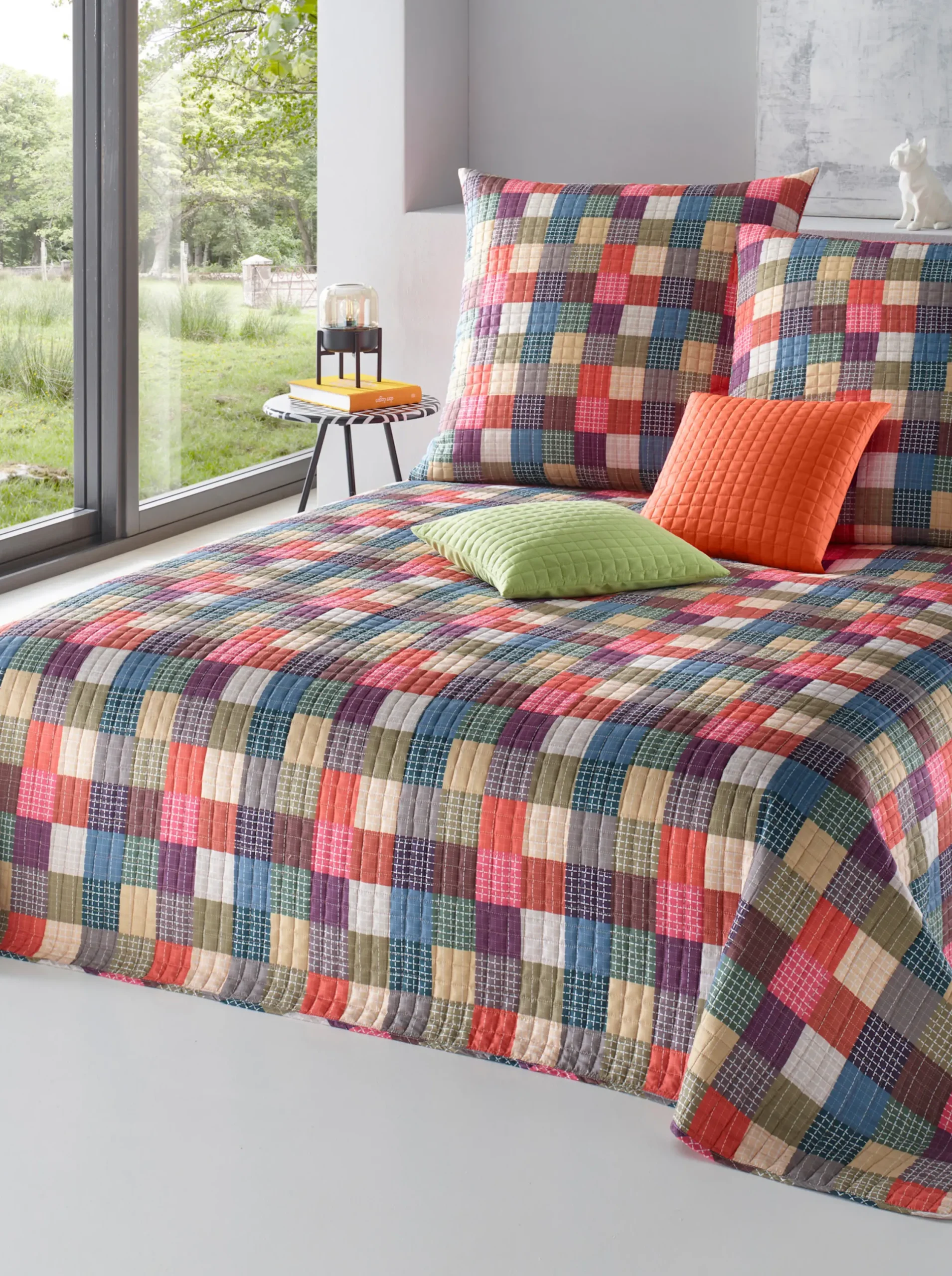 Sofaüberwürfe & Hussen|Dekokissen & Hüllen|heine home Tagesdecke terra+grün