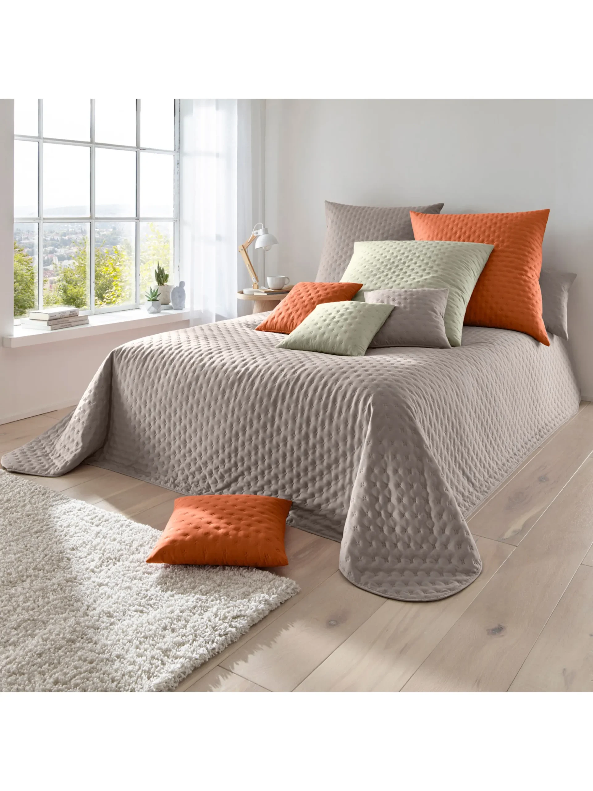 Tagesdecken|heine home Tagesdecke taupe