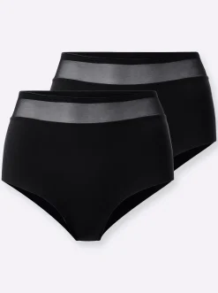 Unterhosen|wäschepur Taillenslip schwarz