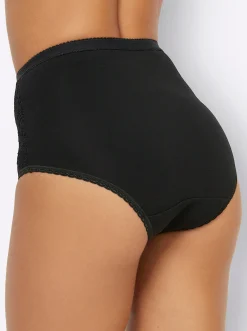 Unterhosen|wäschepur Taillenslip schwarz