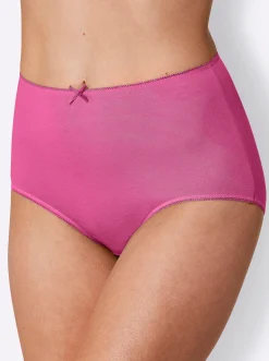 Unterhosen|wäschepur Taillenslip weiß+magenta+marine+jade