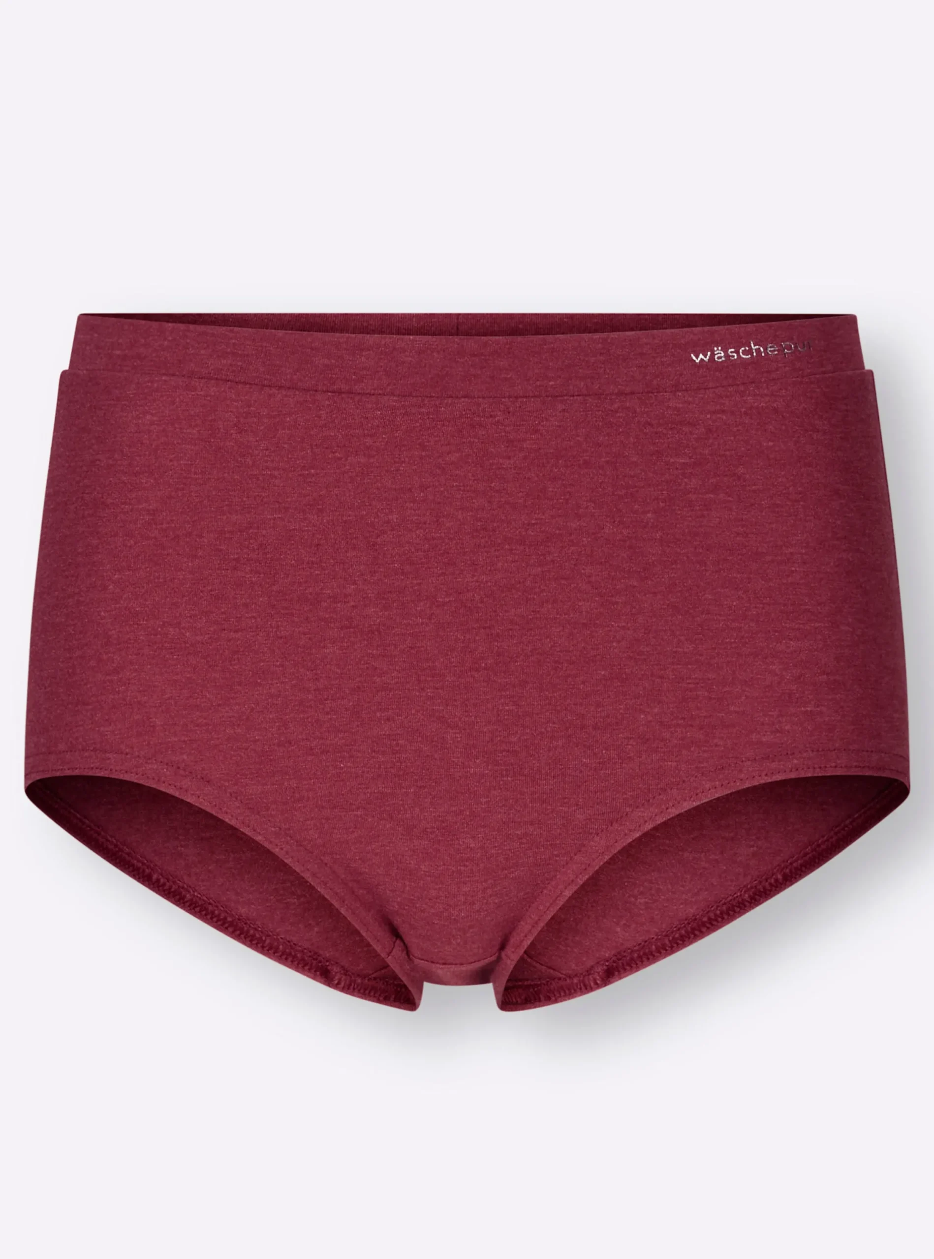 Unterhosen|wäschepur Taillenslip 2xmarine-meliert+2xdunkelrot-meliert
