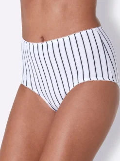 Unterhosen|wäschepur Taillenslip 5xweiß-schwarz-gestreift+5xschwarz-weiß-gestreift