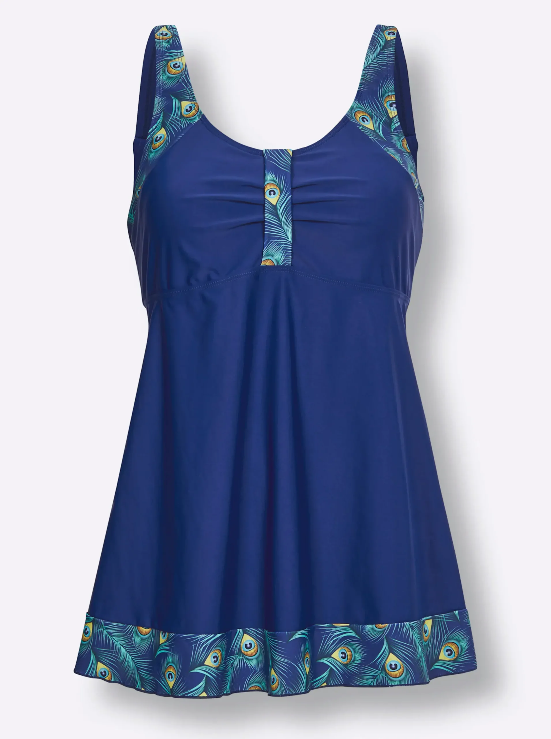 Tankinis|feel good Tankini-Top royalblau-blaugrün-bedruckt