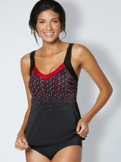 Tankinis|feel good Tankini-Top schwarz-bedruckt