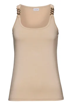 Strandmode|Shirts|LASCANA Tanktop beige