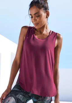 Shirts|LASCANA ACTIVE Tanktop dunkelrot