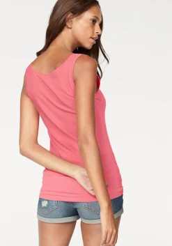 Shirts|Vivance Tanktop apricot,weiß