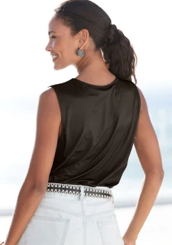 Strandmode|Shirts|LASCANA Tanktop schwarz