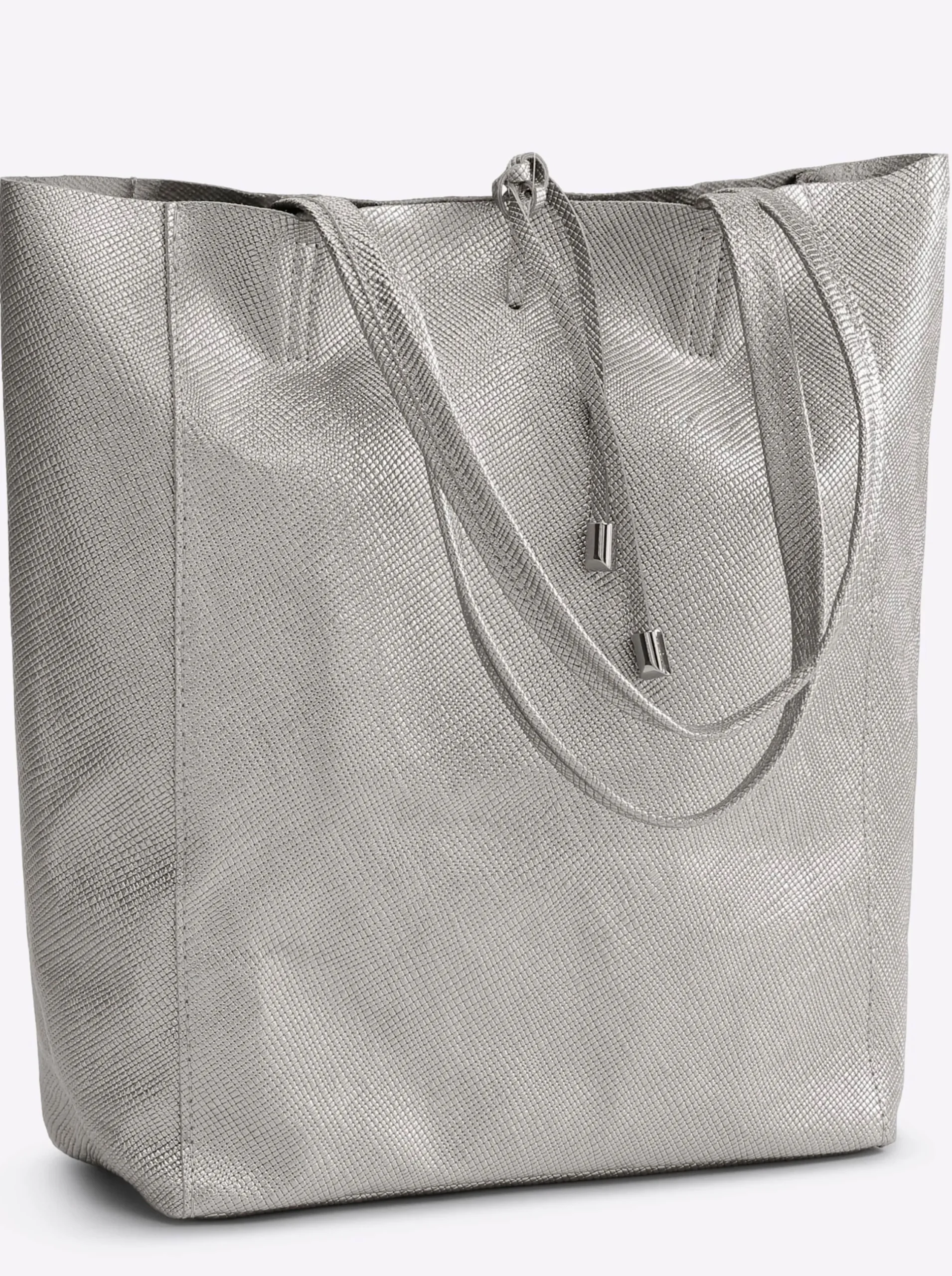 Taschen|heine Tasche silberfarben