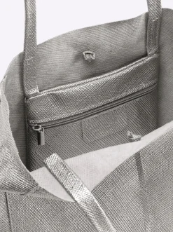 Taschen|heine Tasche silberfarben