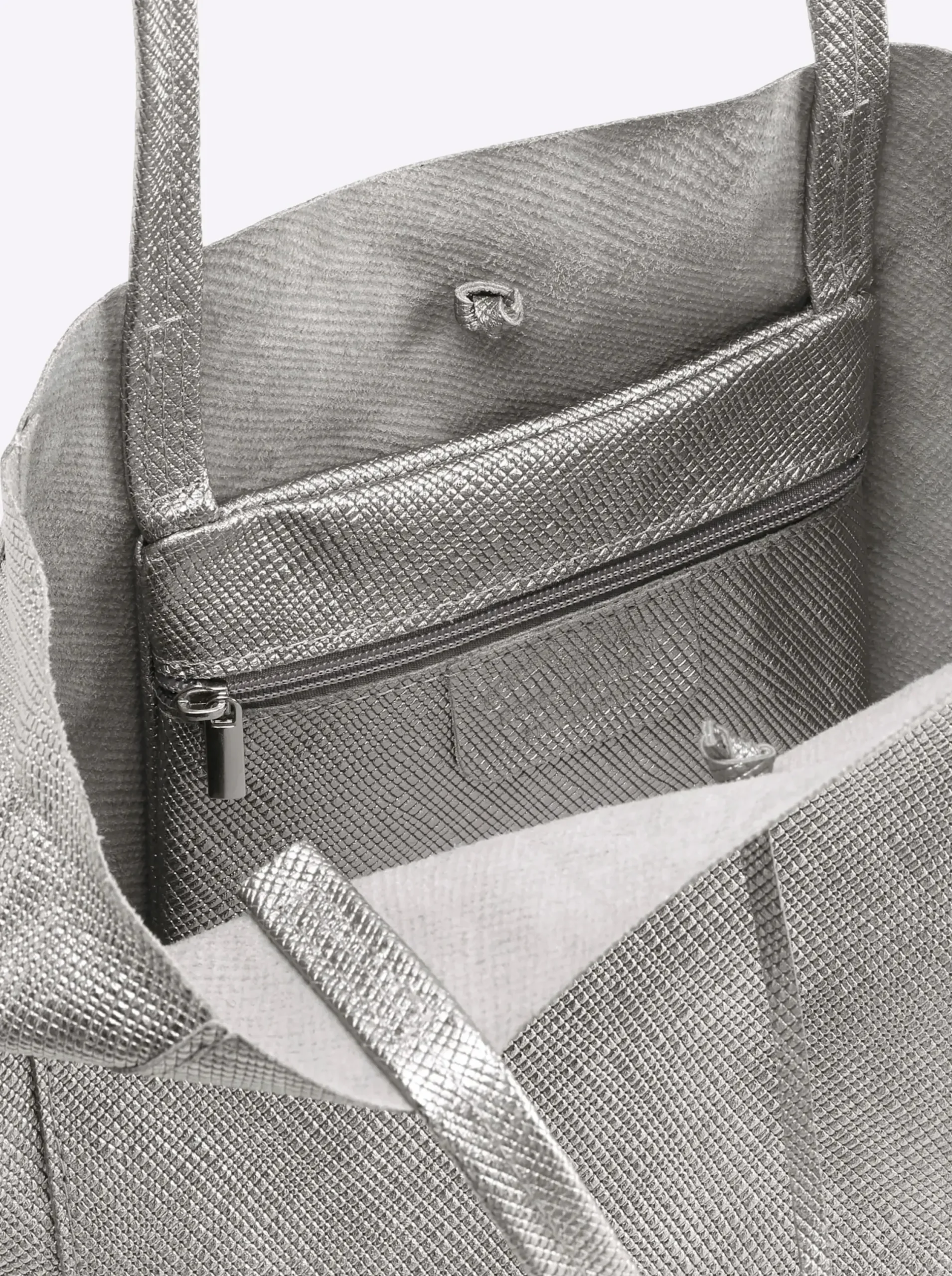 Taschen|heine Tasche silberfarben