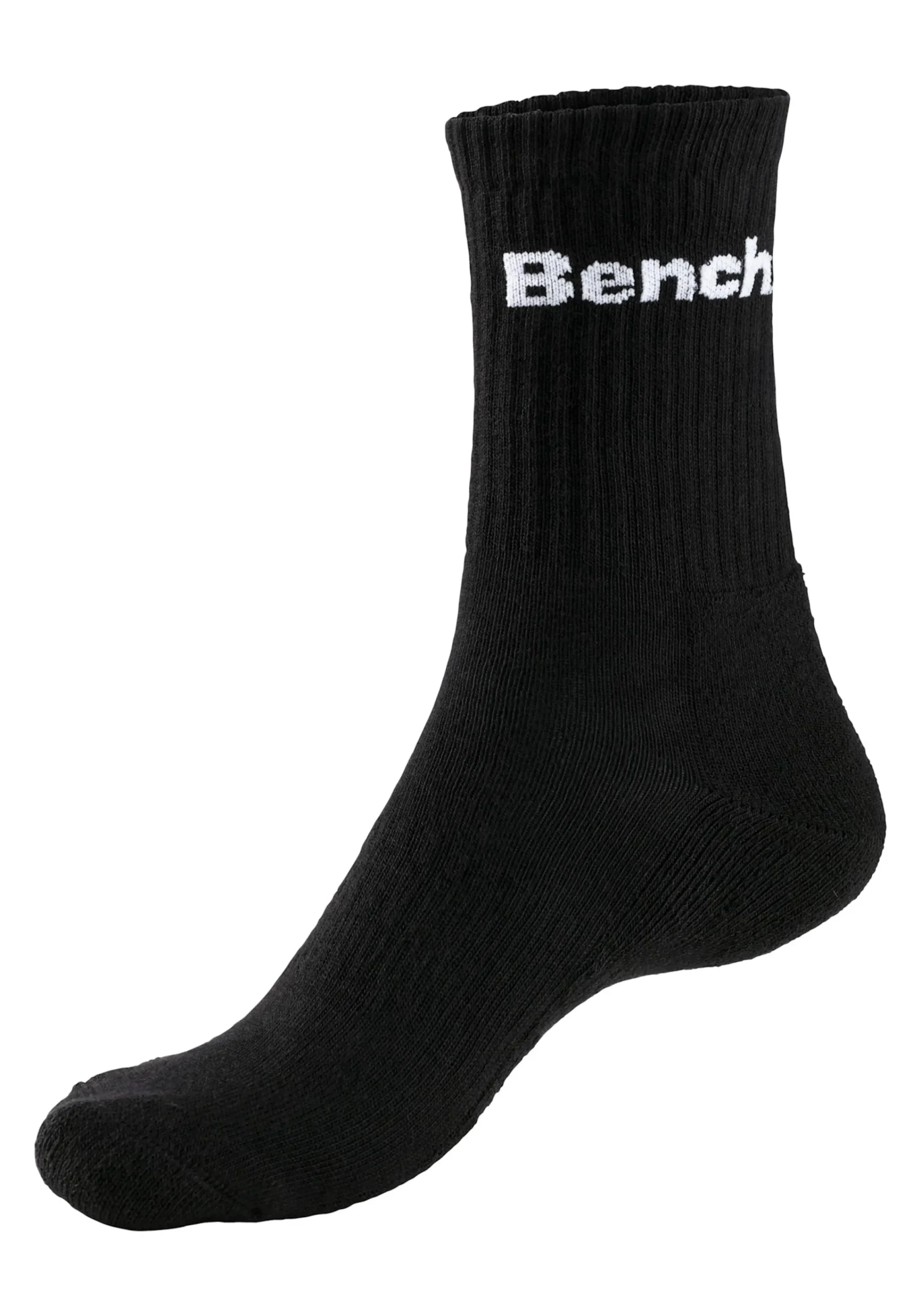 Strümpfe & Socken|Bench. Tennissocken 2xschwarz,2xweiß,2xgrau-meliert