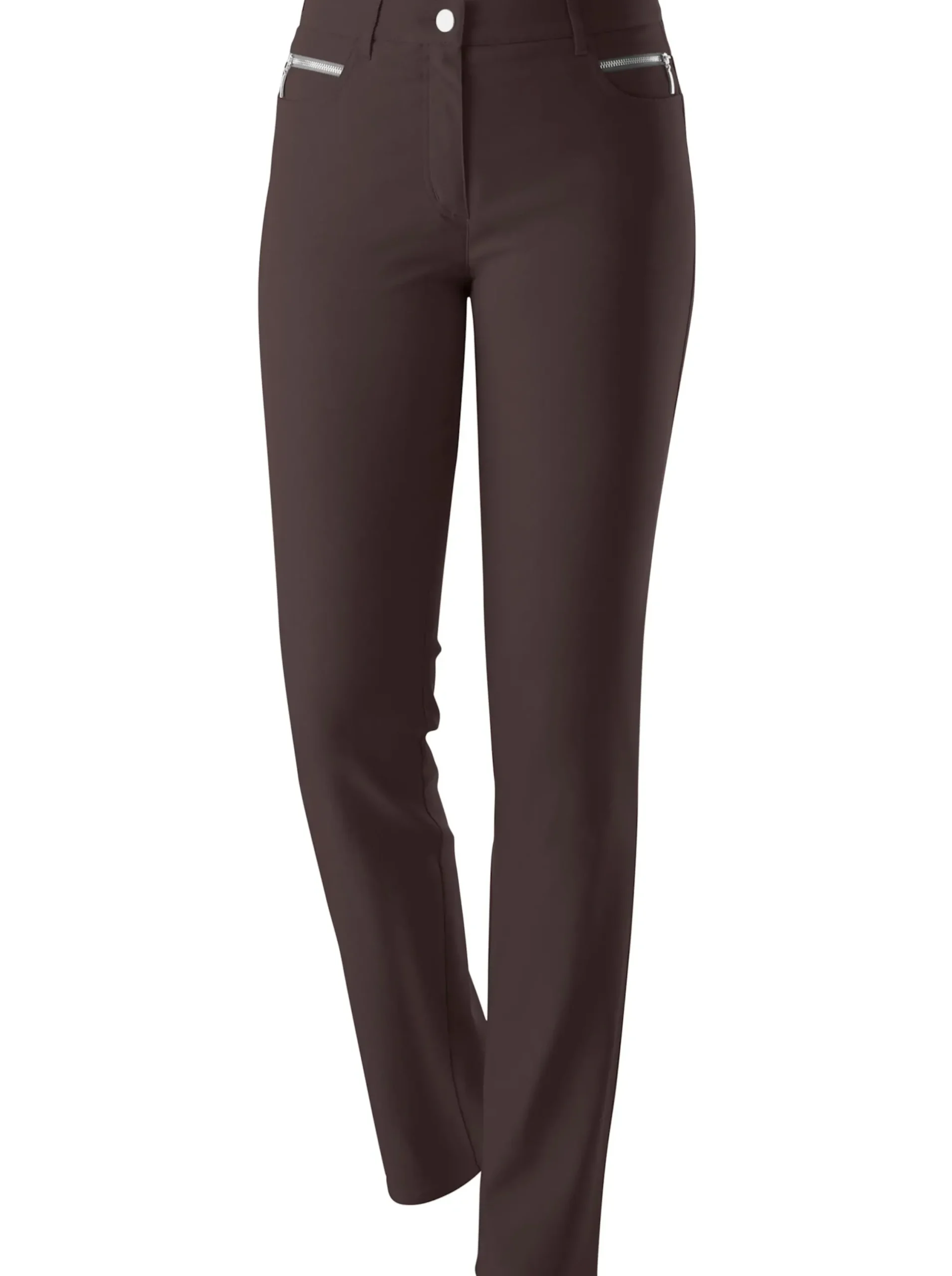 Hosen|Stehmann Comfort line Thermohose in elastischer Bengalin-Qualität mokka