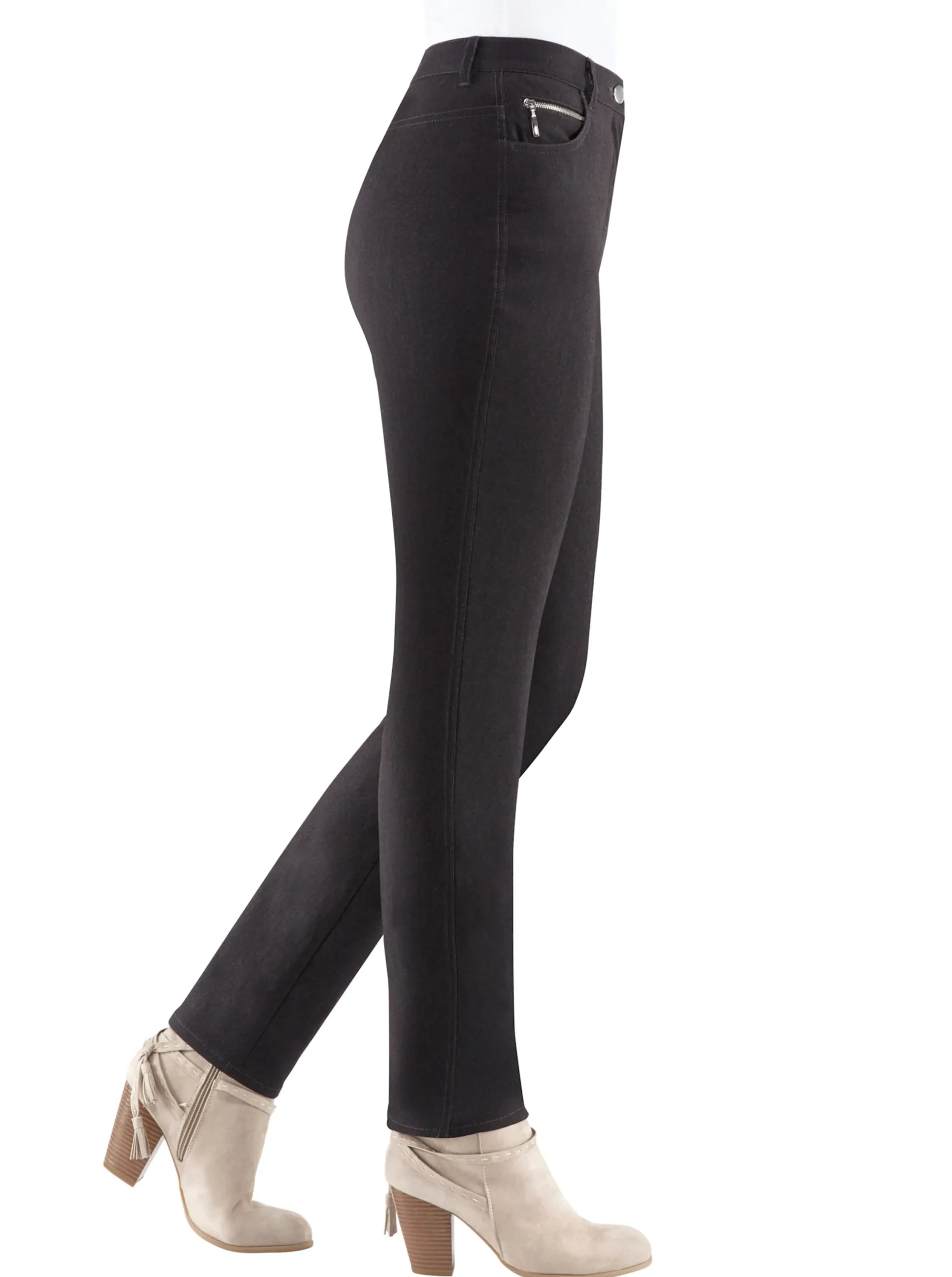 Hosen|Stehmann Comfort line Thermohose in elastischer Bengalin-Qualität grafit-meliert