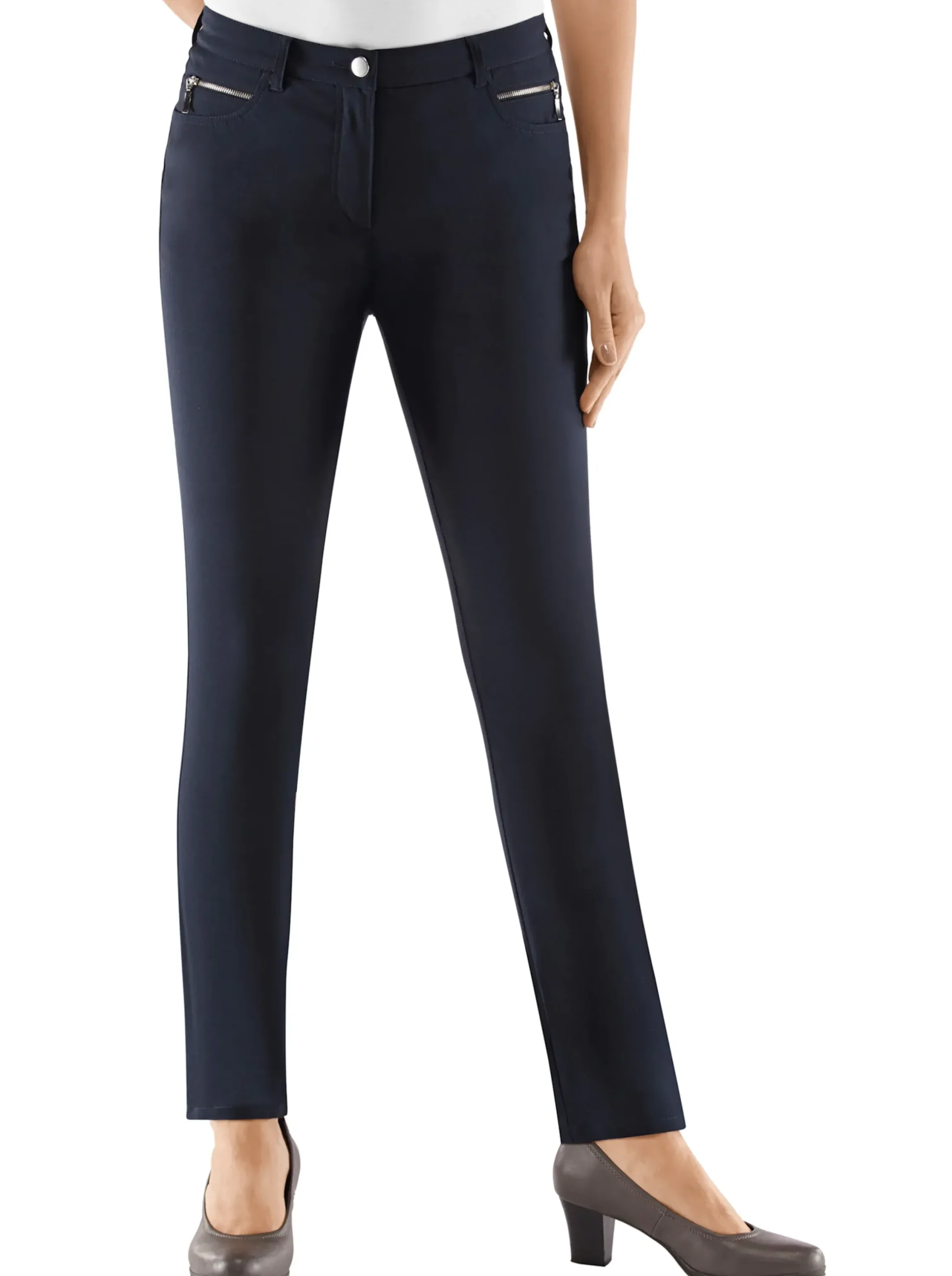 Hosen|Stehmann Comfort line Thermohose in elastischer Bengalin-Qualität marine