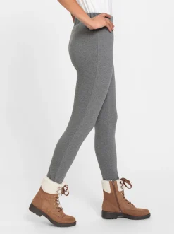 Hosen| Thermoleggings anthrazit-meliert