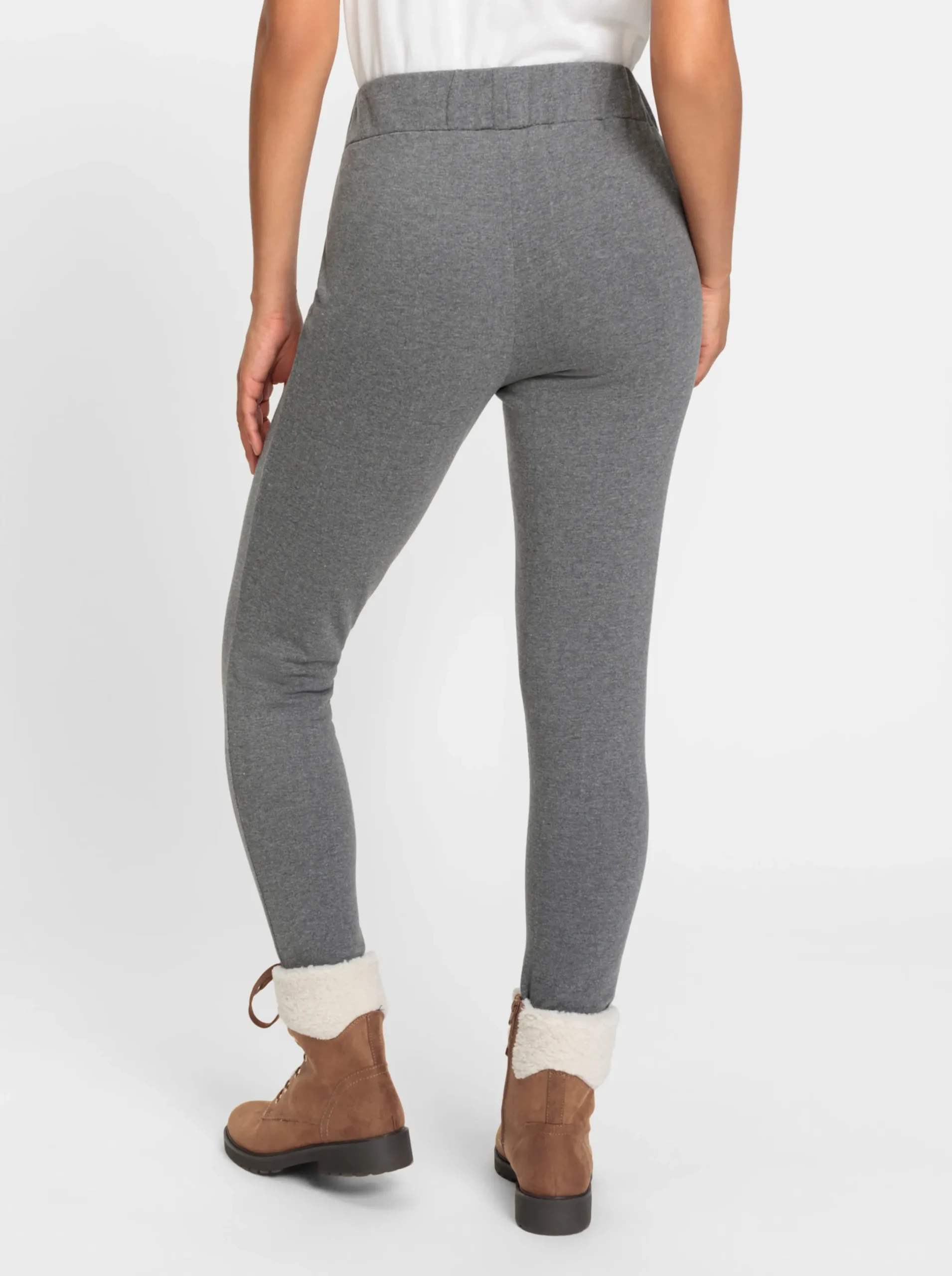 Hosen| Thermoleggings anthrazit-meliert