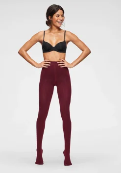 Strümpfe & Socken|Lavana Thermostrumpfhose weinrot