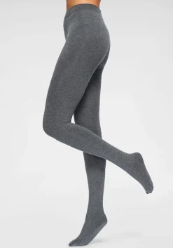 Strümpfe & Socken|Lavana Thermostrumpfhose anthrazit/meliert