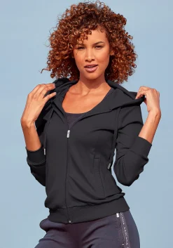 Jacken|LASCANA ACTIVE Trainingsjacke schwarz