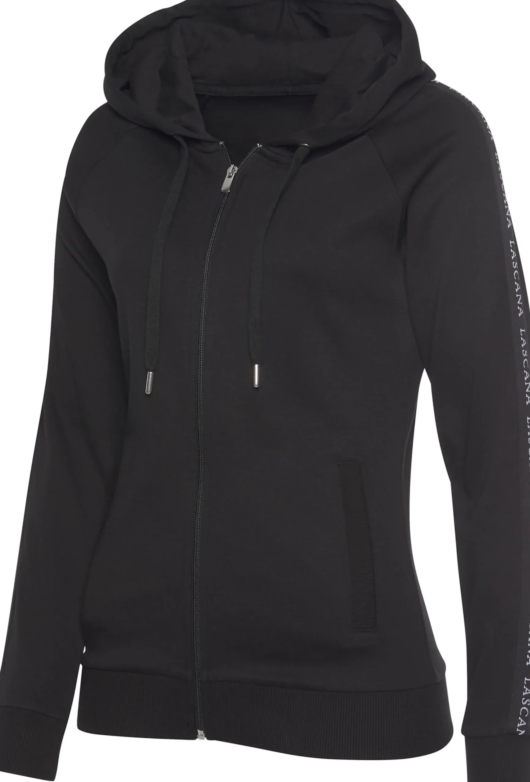 Jacken|LASCANA ACTIVE Trainingsjacke schwarz