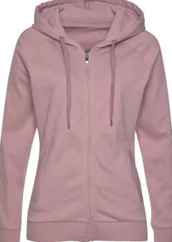 Jacken|LASCANA ACTIVE Trainingsjacke altrosa
