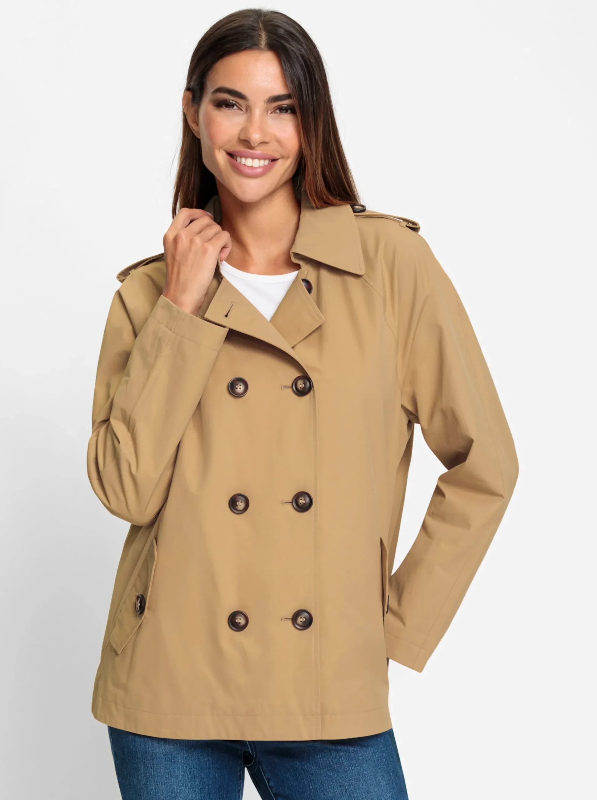 Jacken|heine Trenchcoat camel