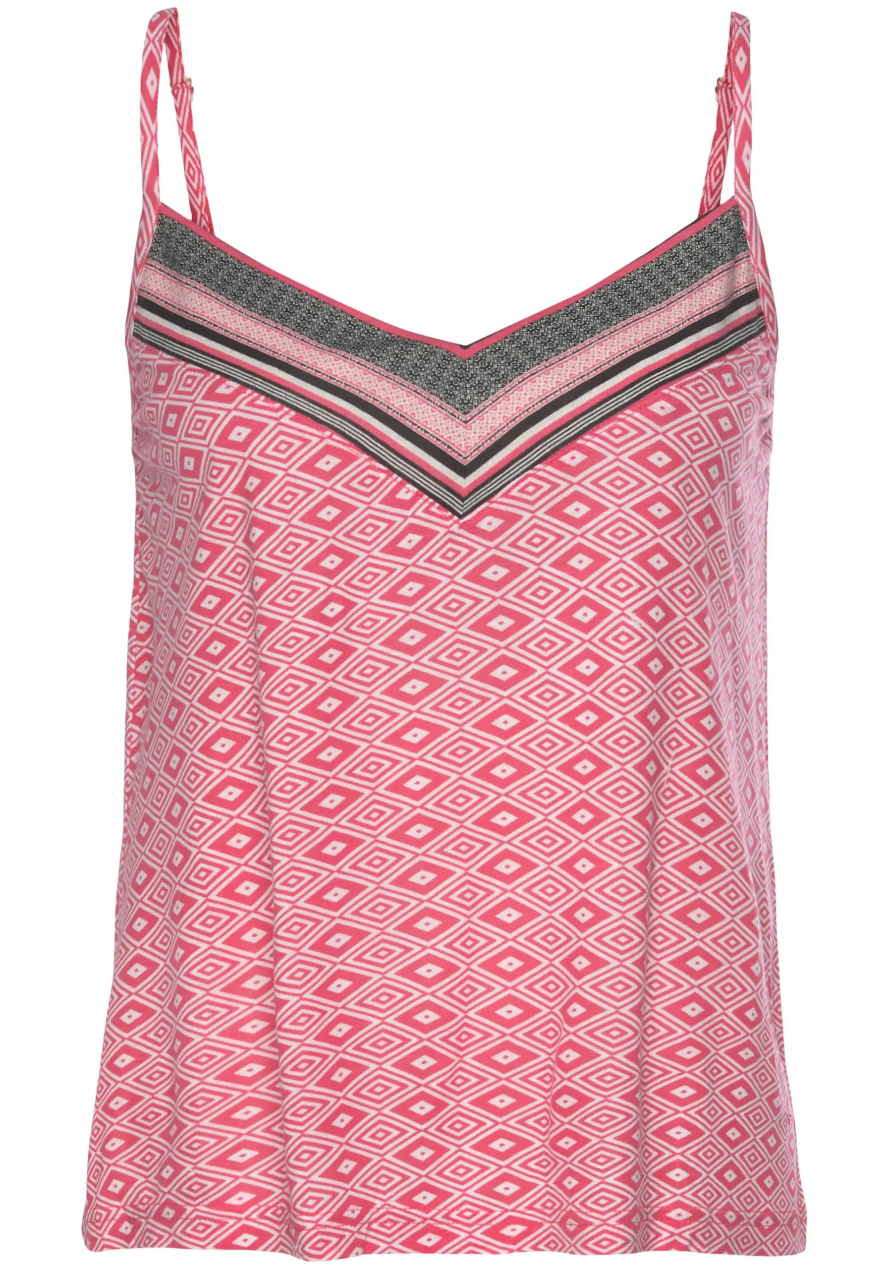 Shirts|Vivance Dreams Trägertop pinkgemustert