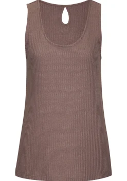 Strandmode|Shirts|Vivance Trägertop taupe,rose