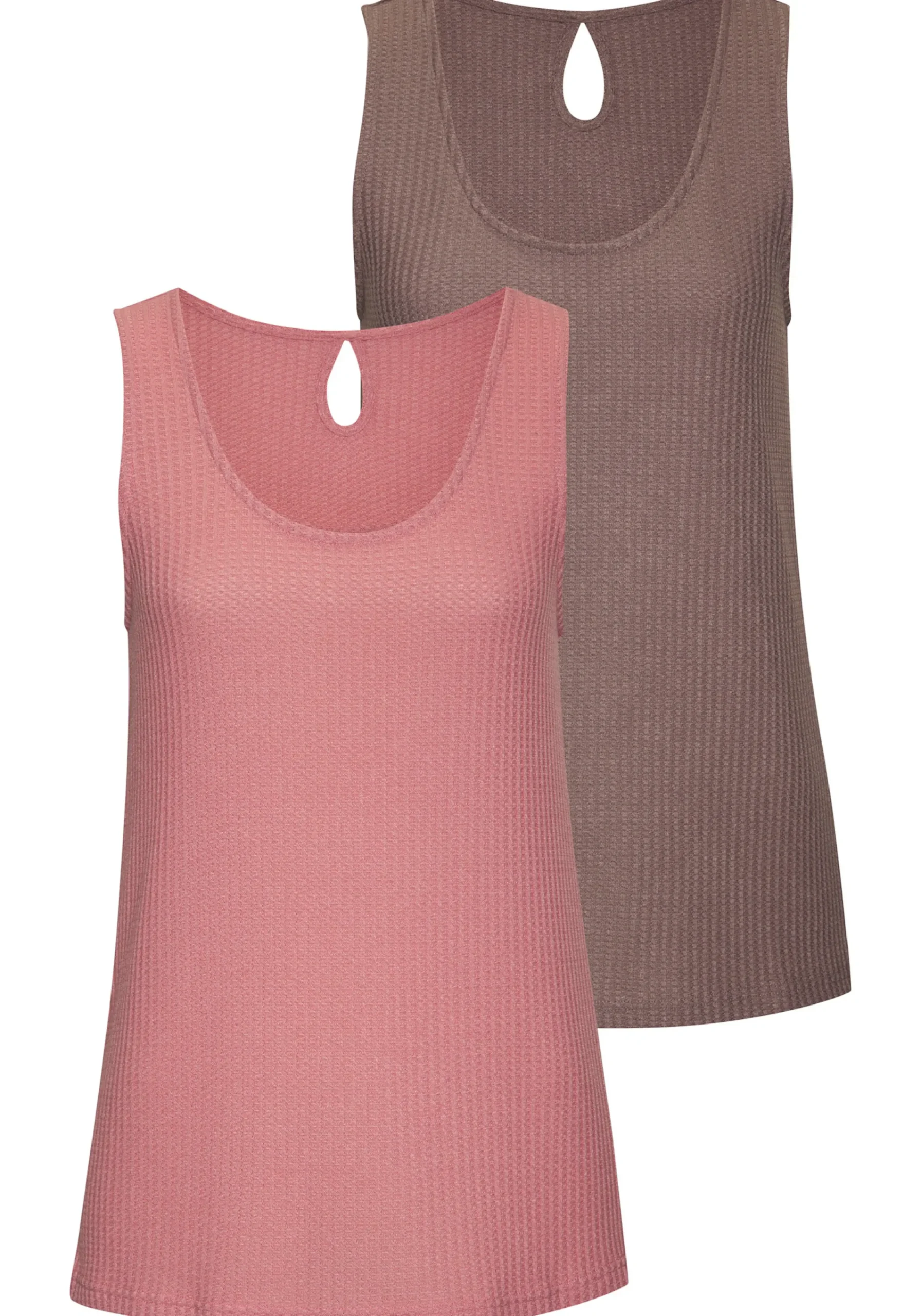 Strandmode|Shirts|Vivance Trägertop taupe,rose