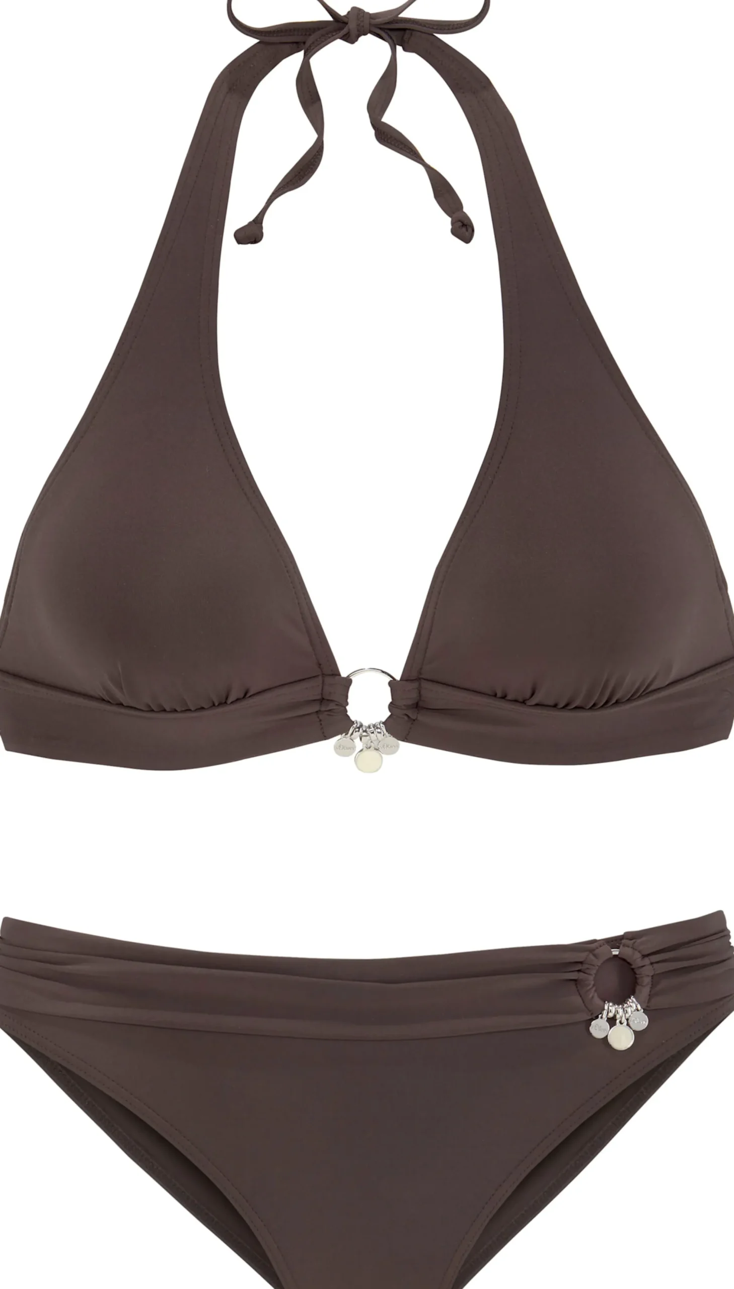 Bikinis|s.Oliver Triangel-Bikini braun