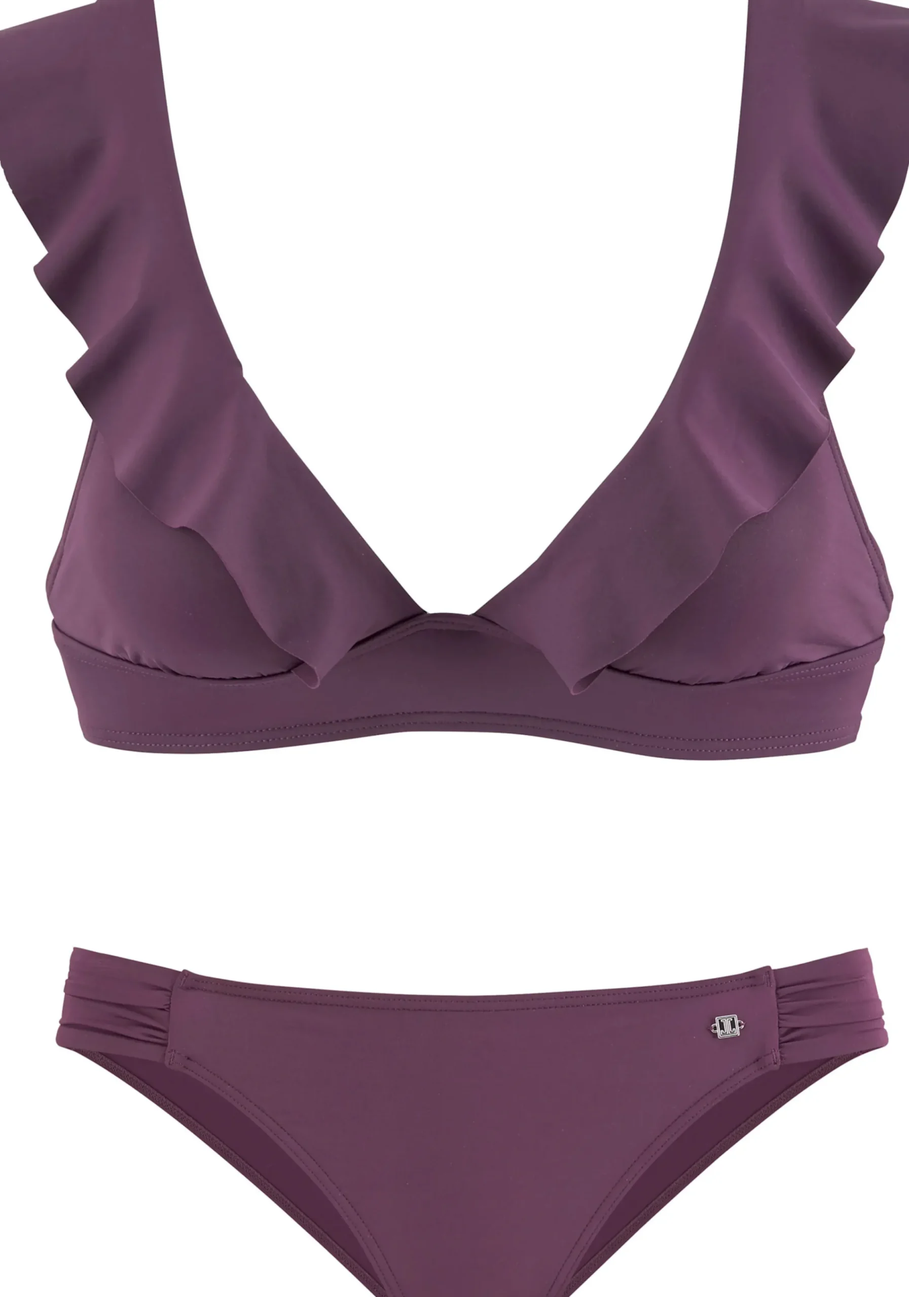 Bikinis|JETTE Triangel-Bikini bordeaux