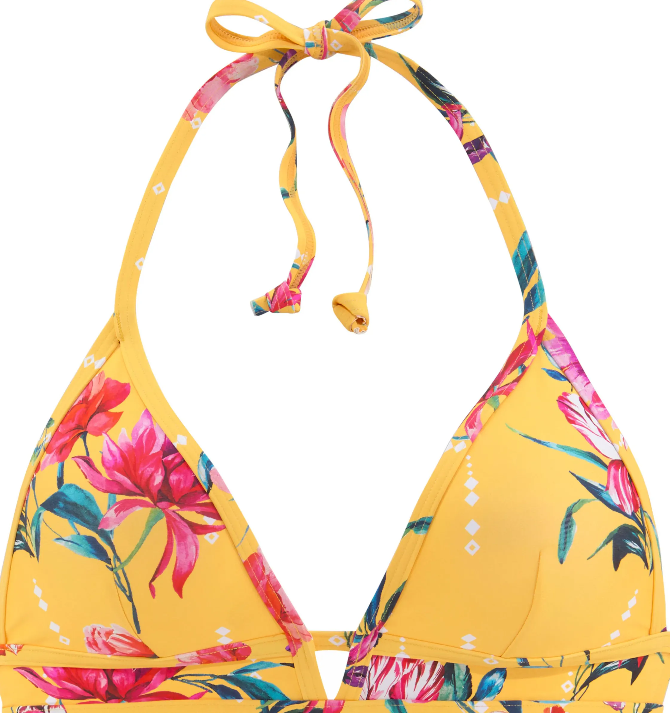 Bikinis|Sunseeker Triangel-Bikini-Top gelb-bedruckt